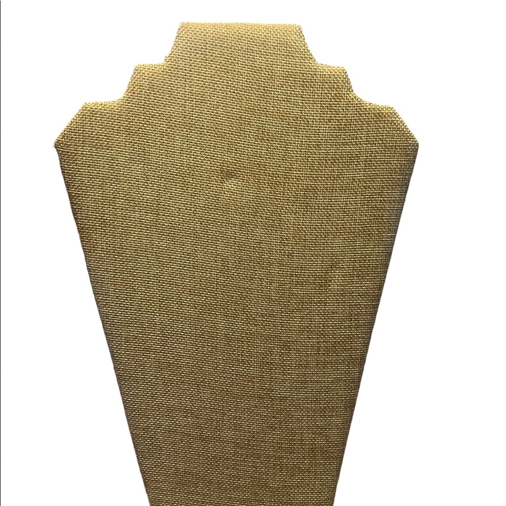 COPY - Tan Burlap Jewelry Display Stands (1 stand)